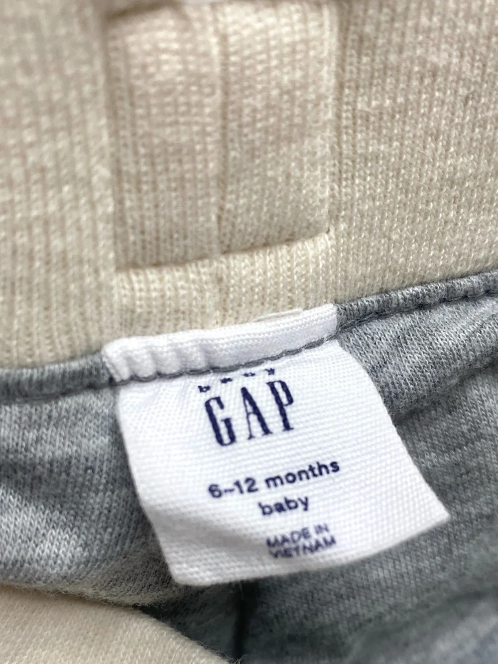 GAP Baby Puffer Pants Ivory Warm Cozy Pull On Unisex 6-12 mo